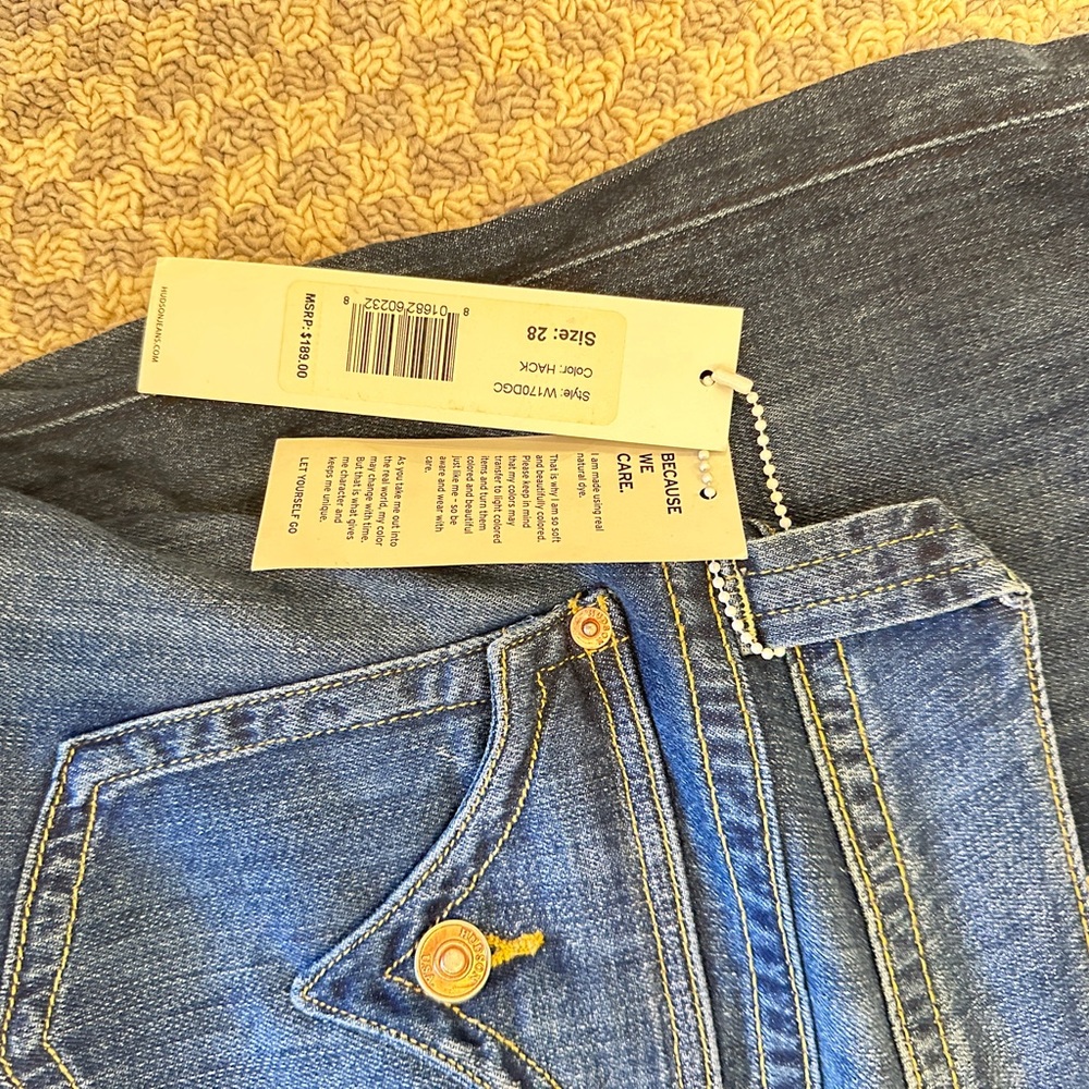NWT Hudson low rise signature bootcut 19’ leg opening size 28 - Picture 2 of 5